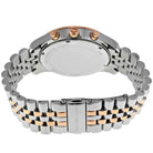 Michael Kors Lexington MK8412 Men's Blue Dial Silver & Rose Gold Stainless Steel Chronograph Watch
