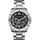 Michael Kors Brecken MK8438 Men's Black Dial Silver Stainless Steel Chronograph Watch