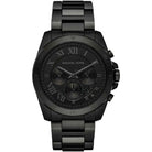 Michael Kors Brecken MK8482 Men's Black Dial Black Stainless Steel Chronograph Watch