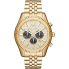 Michael Kors Lexington MK8494 Men's Gold Dial Gold Stainless Steel Chronograph Watch