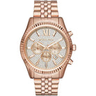 Michael Kors Lexington MK8580 Men's Rose Gold Dial Rose Gold Stainless Steel Chronograph Watch