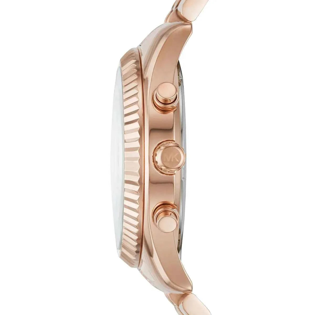 Michael Kors Lexington MK8580 Men's Rose Gold Dial Rose Gold Stainless Steel Chronograph Watch