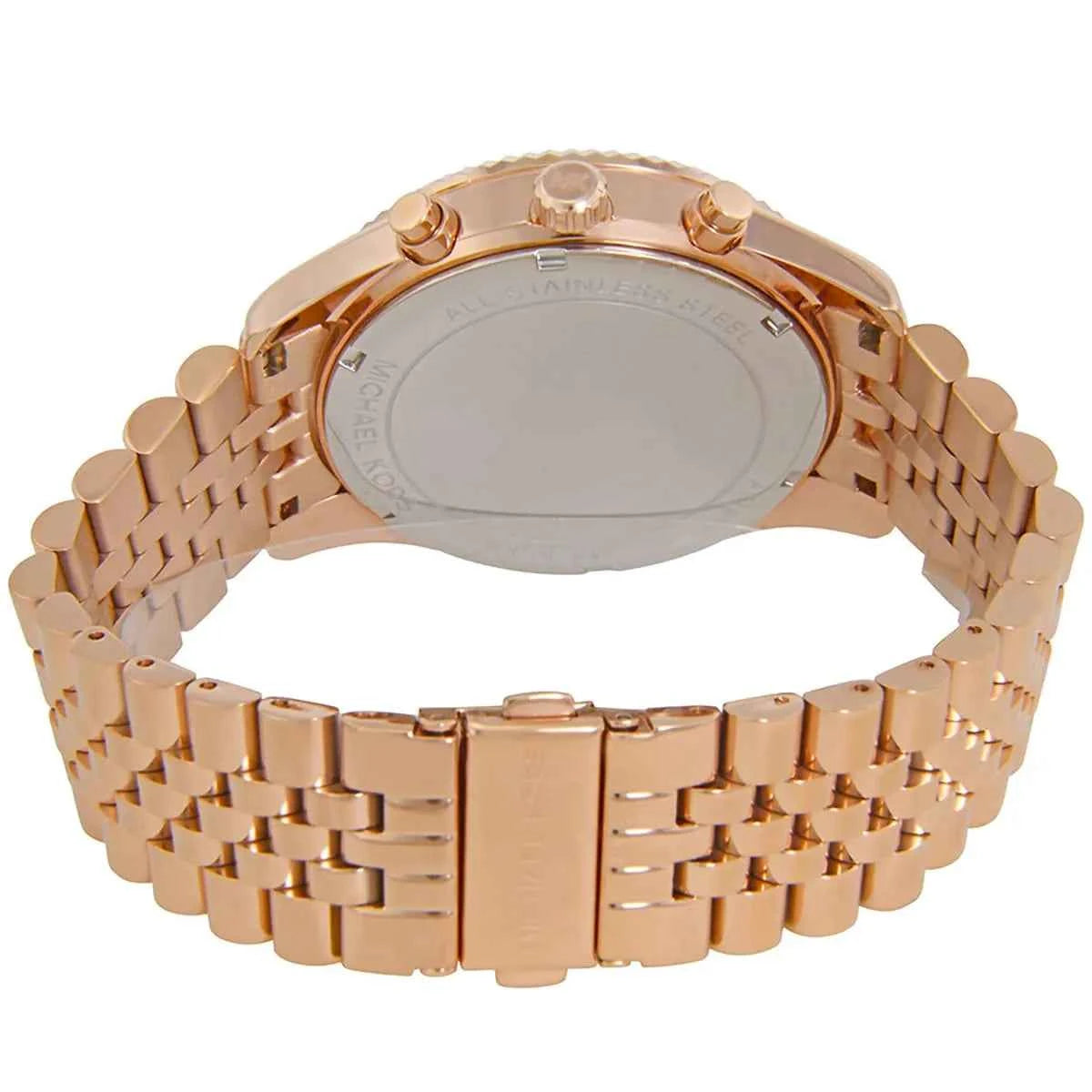 Michael Kors Lexington MK8580 Men's Rose Gold Dial Rose Gold Stainless Steel Chronograph Watch