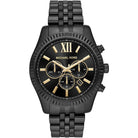 Michael Kors Lexington MK8603 Men's Black Dial Black Stainless Steel Chronograph Watch