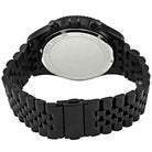 Michael Kors Lexington MK8605 Men's Silver Dial Black Stainless Steel Chronograph Watch