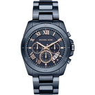 Michael Kors Brecken men's blue stainless steel watch
