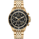 Michael Kors Bayville MK8726 Men's Black Dial Gold Stainless Steel Chronograph Watch