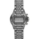 Back case of Michael Kors MK8727 quartz chronograph men's stainless steel wristwatch