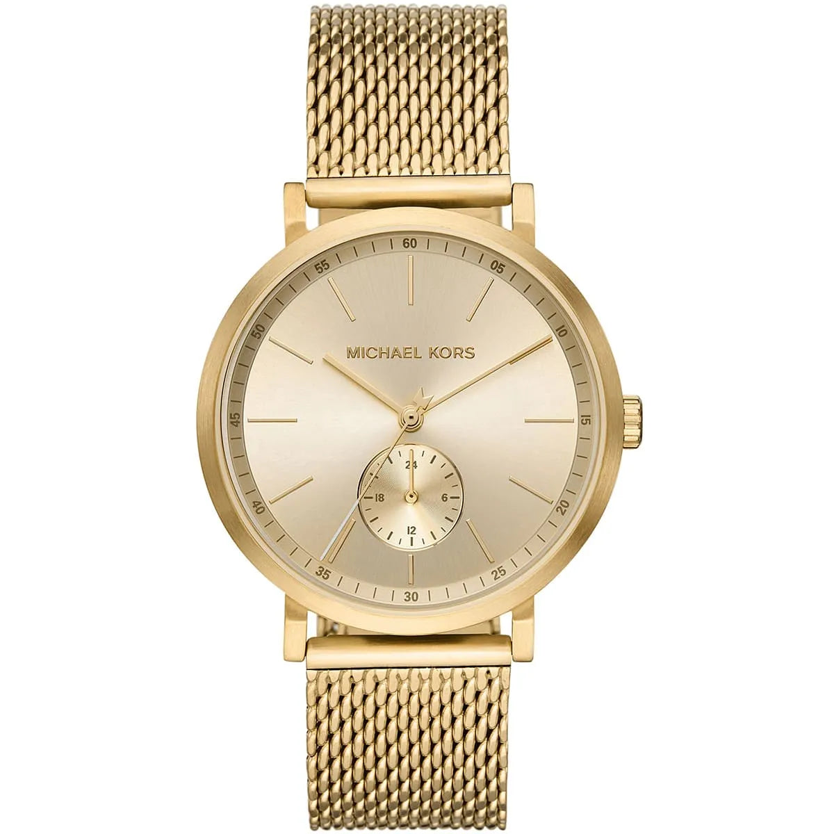Michael Kors Irving MK8741 men's gold dial gold stainless steel watch front view