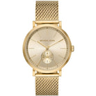 Michael Kors Irving MK8741 men's gold dial gold stainless steel watch front view