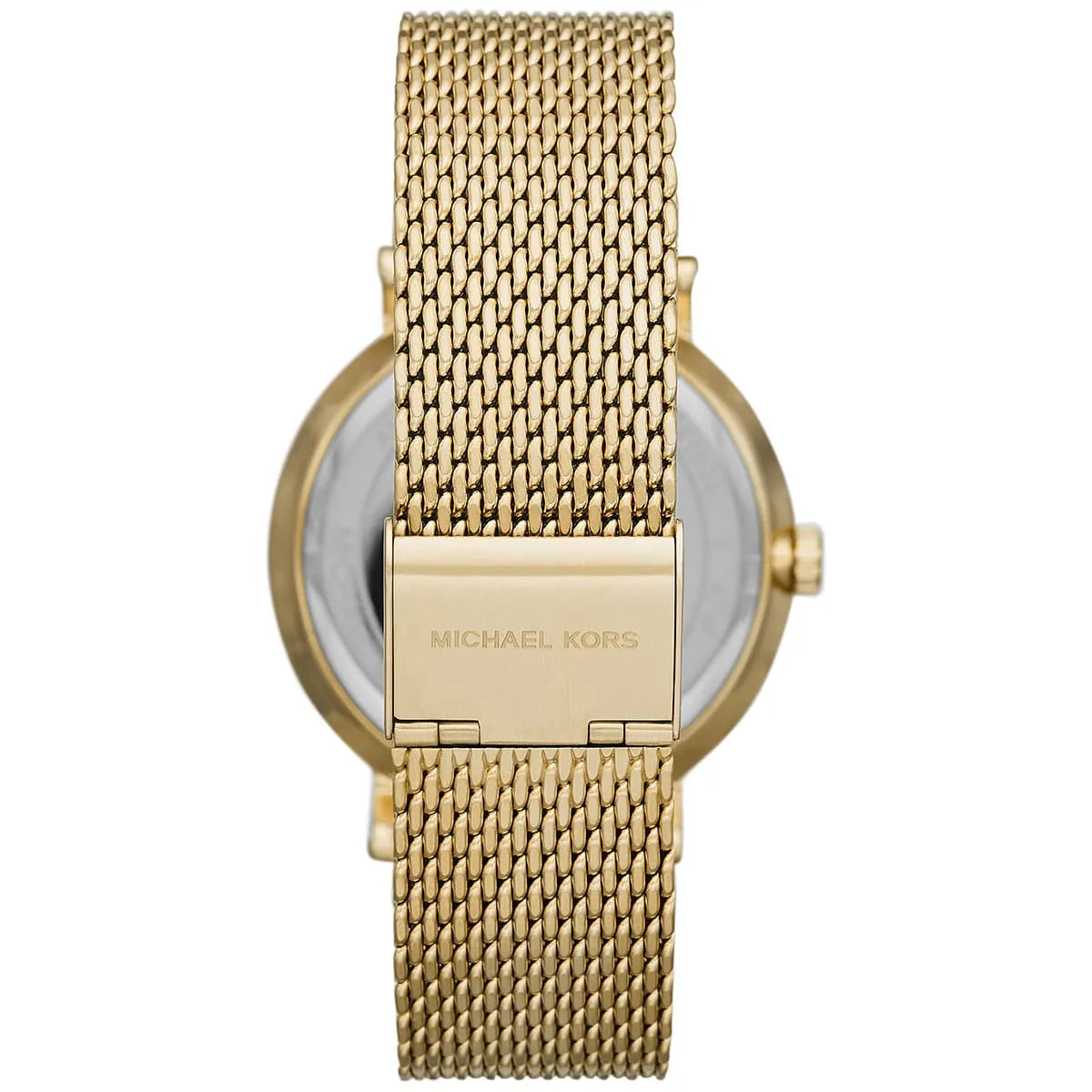 Back case of Michael Kors MK8741 quartz gold stainless steel wristwatch