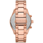 Back case of Michael Kors MK8824 quartz chronograph men's stainless steel wristwatch