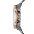 Side profile of Michael Kors Brecken MK8868 gray stainless steel men's watch