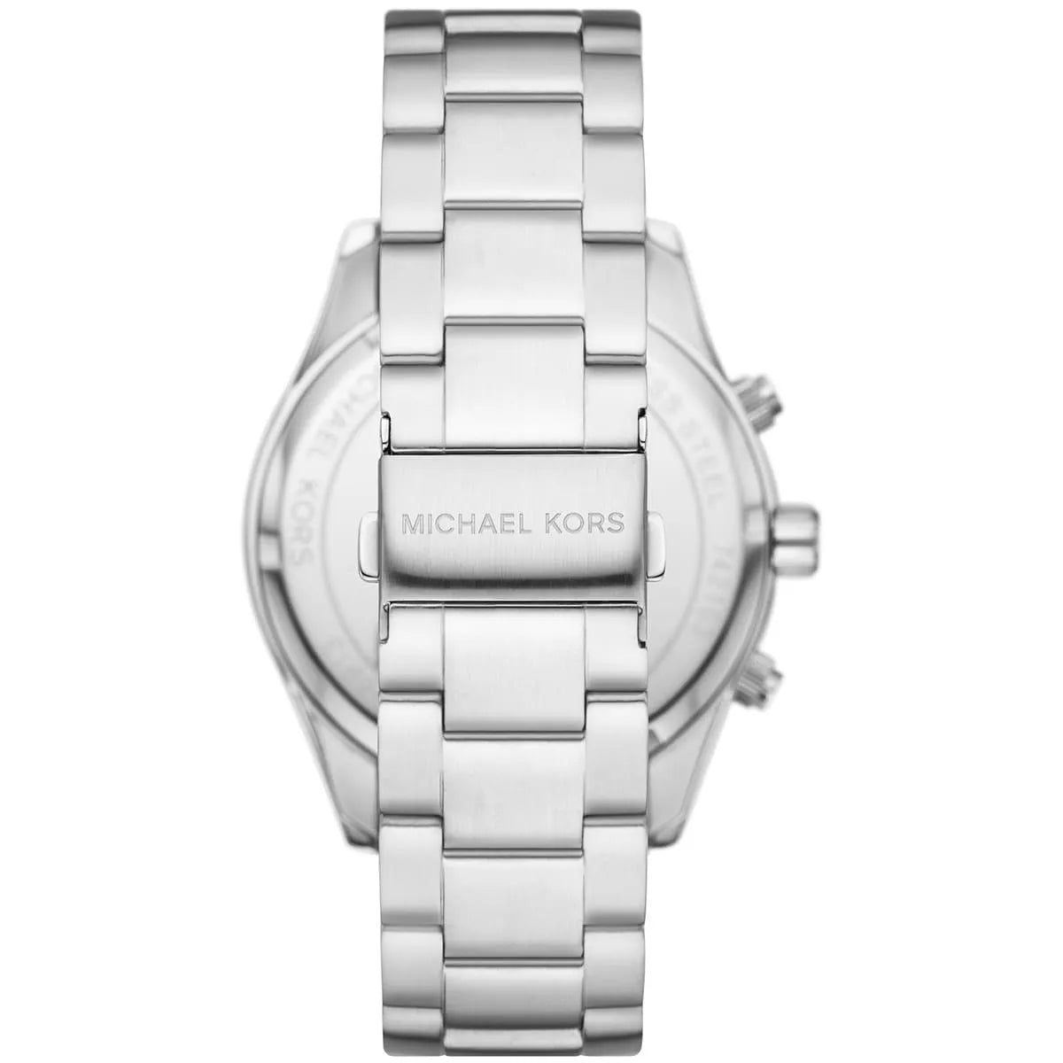 Back case of Michael Kors MK8912 quartz chronograph men's stainless steel wristwatch