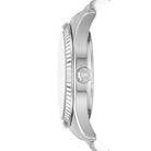 Side profile of Michael Kors Lexington MK8946 silver stainless steel men's watch