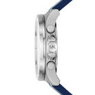 Side profile of Michael Kors Brecken MK8950 blue silicone men's watch