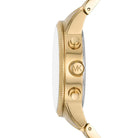 Side profile of Michael Kors Hutton MK8953 gold stainless steel men's watch