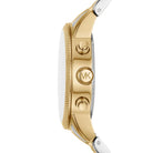 Side profile of Michael Kors Hutton MK8954 two-tone stainless steel men's watch
