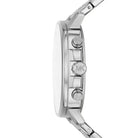 Side profile of Michael Kors Sullivan MK8968 silver stainless steel men's watch