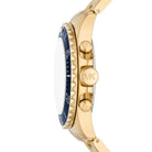 Side profile of Michael Kors Everest MK8978 gold stainless steel men's watch