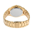 Back case of Michael Kors MK8989 quartz chronograph gold bracelet wristwatch
