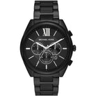 Michael Kors Janelle MK8993 men's black dial chronograph watch front view
