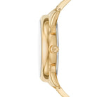 Side profile of Michael Kors Janelle MK8995 gold stainless steel men's watch