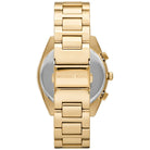 Back case of Michael Kors MK8995 quartz chronograph gold bracelet watch