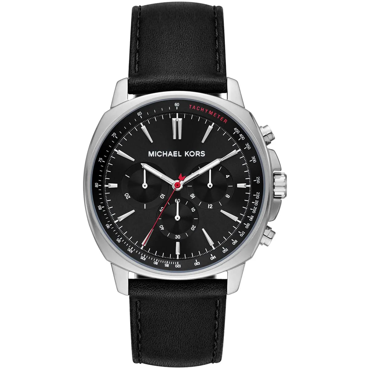 Michael Kors Sullivan MK8997 men's black leather watch