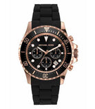 Michael Kors Everest MK9055 men's black chronograph watch