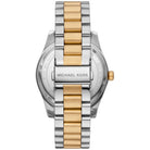 Back case of Michael Kors MK9063 quartz two-tone stainless steel wristwatch