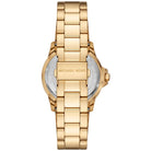 Back case of Michael Kors MK9078 quartz gold stainless steel wristwatch