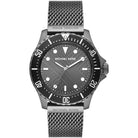 Michael Kors Everest MK9093 men's gray dial gray stainless steel watch front view