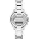 Back case of Michael Kors MK9107 quartz chronograph stainless steel bracelet wristwatch