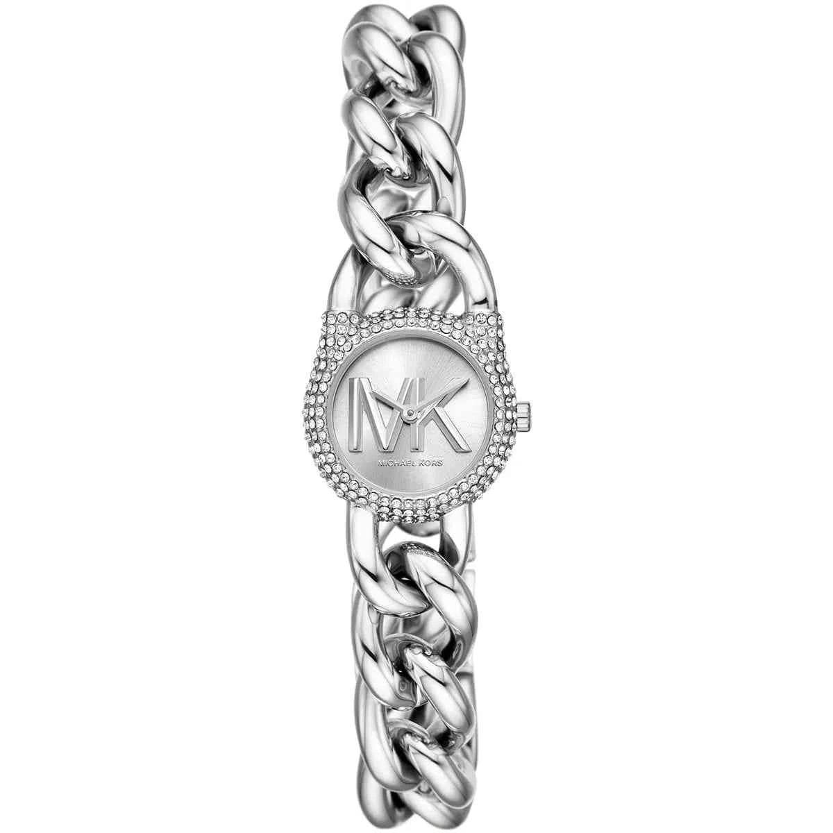 Michael Kors Hamilton MKO1068 Women's Silver Stainless Steel Watch 24mm