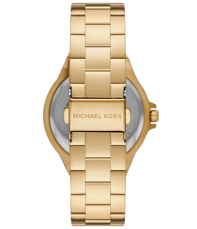 Back case of Michael Kors MK1062 women's gold-tone stainless steel wristwatch