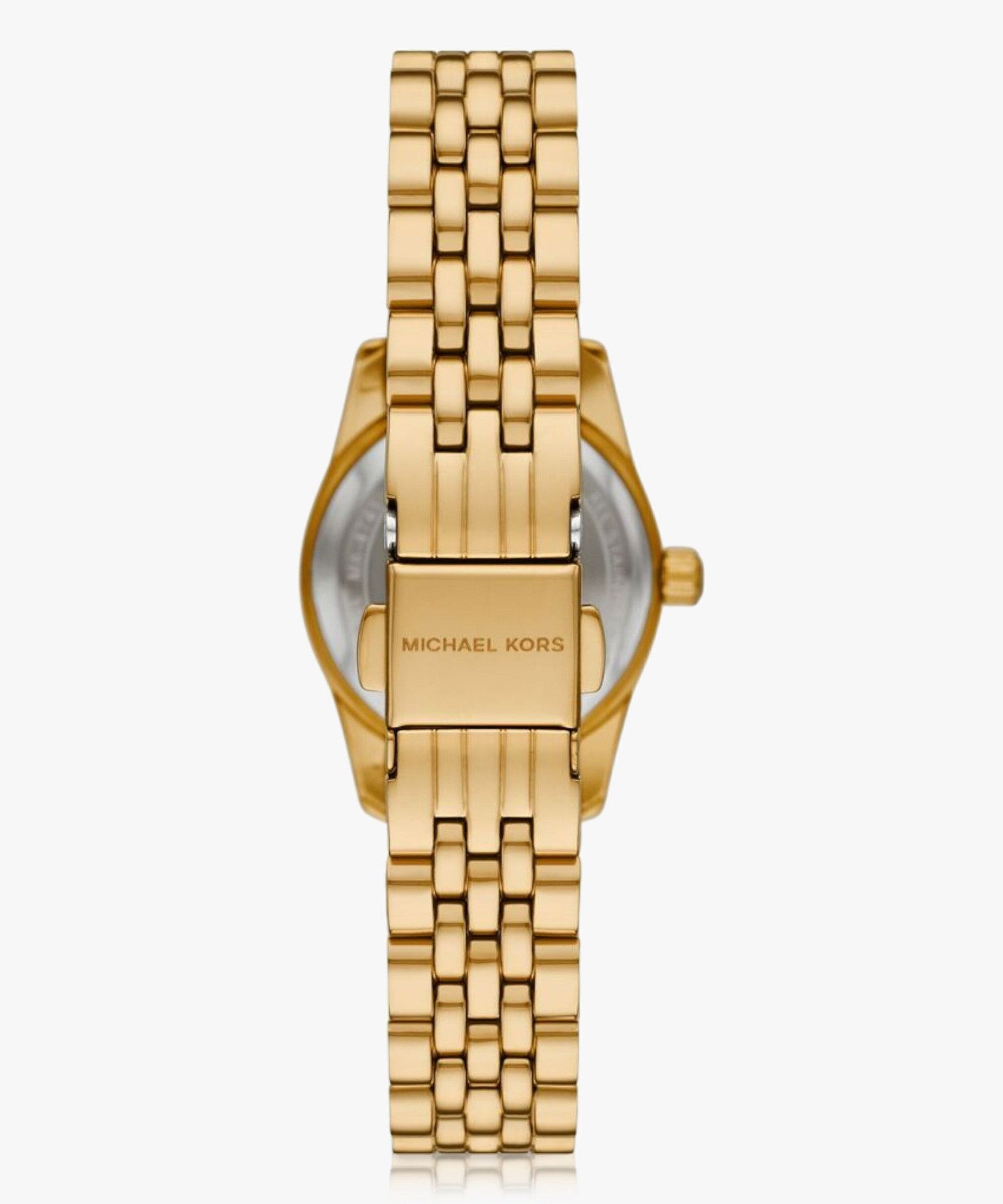 Back case of Michael Kors MK3874 gold bracelet wristwatch
