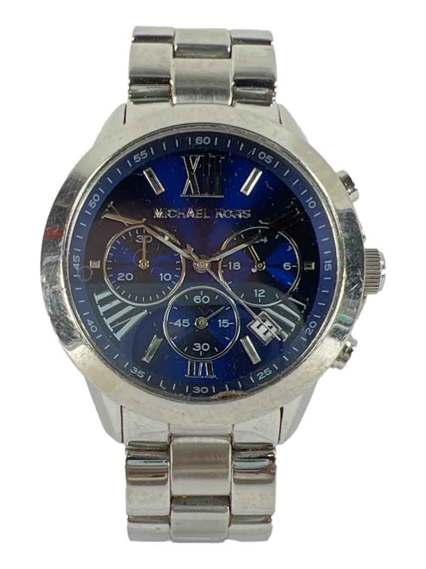 Michael Kors Bradshaw MK5883 Women's Silver Stainless Steel Blue Chronograph Watch