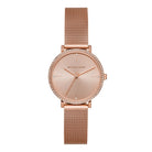 Michael Kors Jayne MK7122 women's rose gold dial rose gold mesh watch front view