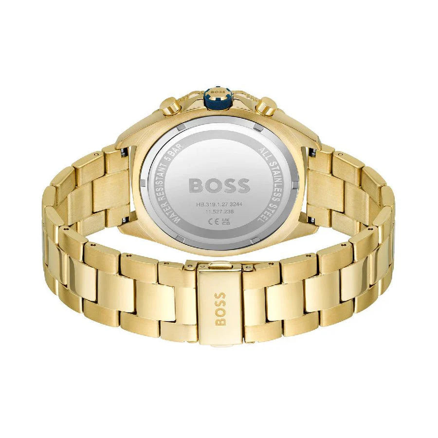 BOSS Energy Gold/Blue Chronograph Quartz HB1513973 – Men’s Watch - Luxverse