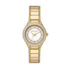 Michael Kors Sylvia MK4655 women's mother of pearl dial gold stainless steel watch