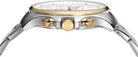 Side profile of Michael Kors Pilot MK9126 two-tone stainless steel men's watch
