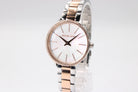 Side profile of Michael Kors Pyper MK1066 two-tone stainless steel bracelet watch