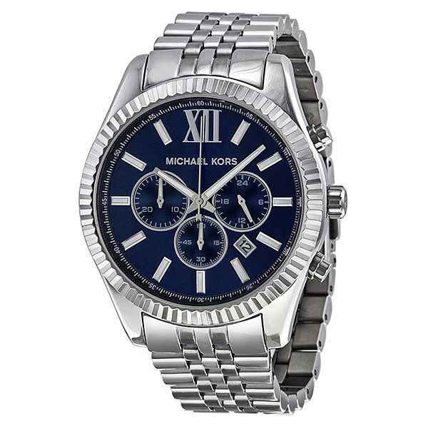 Michael Kors Bradshaw MK5883 Women's Silver Stainless Steel Blue Chronograph Watch