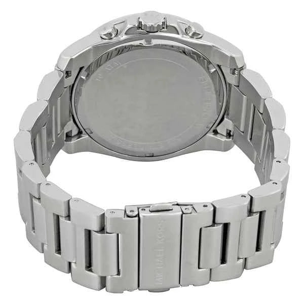 Michael Kors Brecken MK8562 Men's Silver Dial Stainless Steel Chronograph Watch