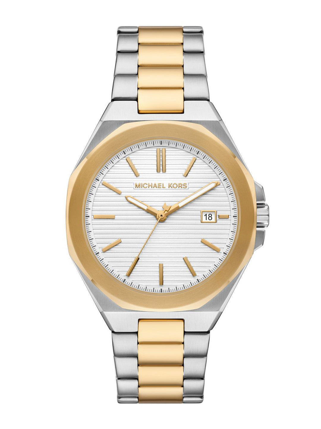 Michael Kors MKO1181 women's two tone stainless steel watch