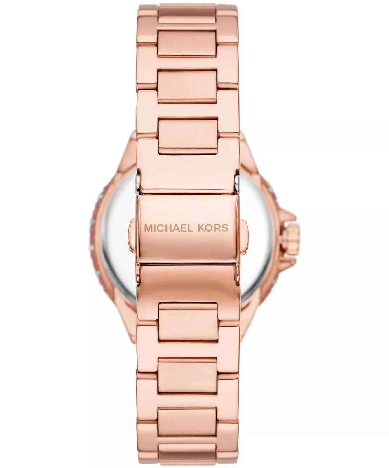 Michael Kors Camille MK7273 Women's Mother-of-Pearl Rose Dial Rose Gold Stainless Steel Watch