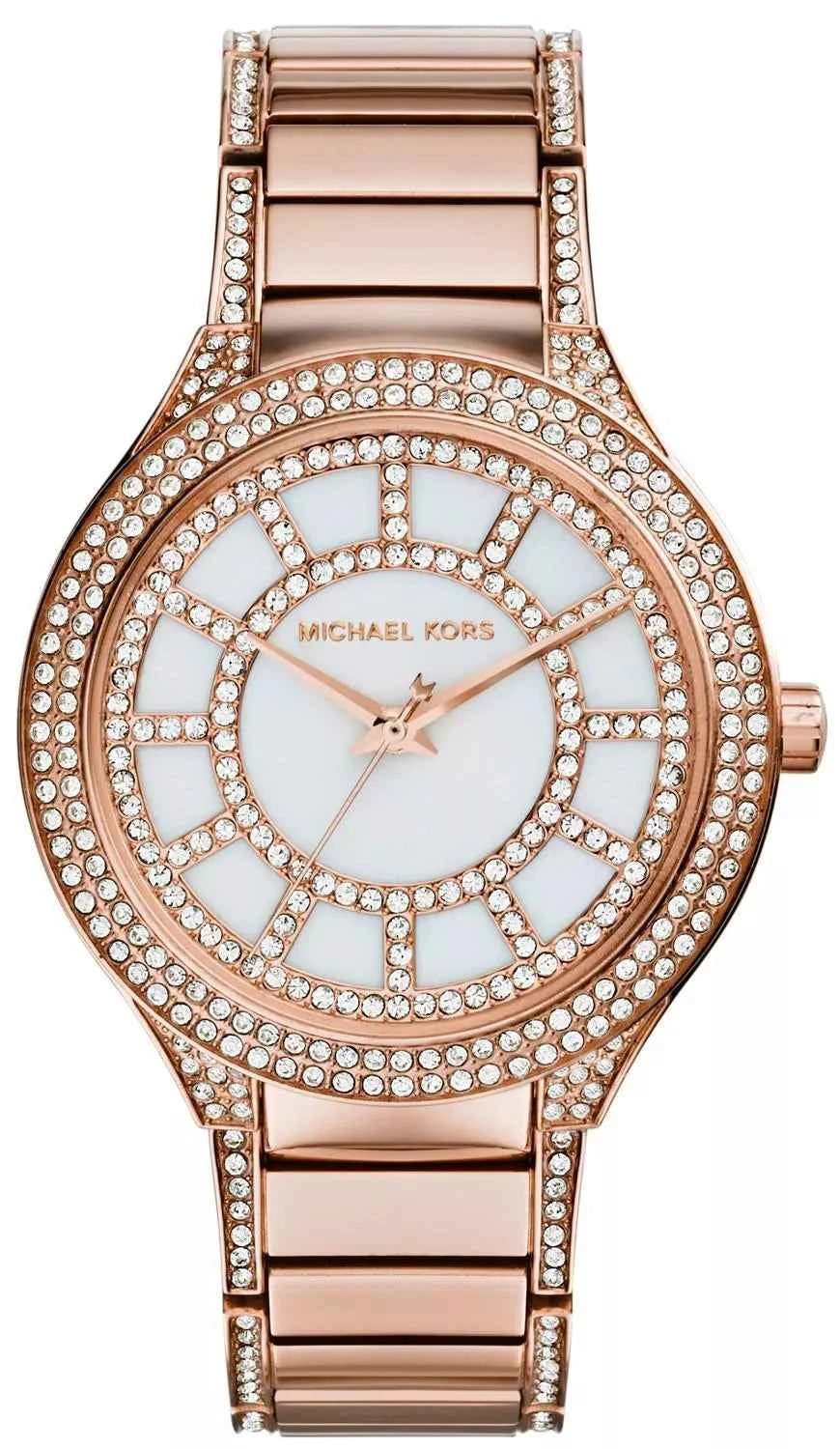 Michael Kors Kerry MK3313 Women's White Dial Rose Gold Stainless Steel Watch