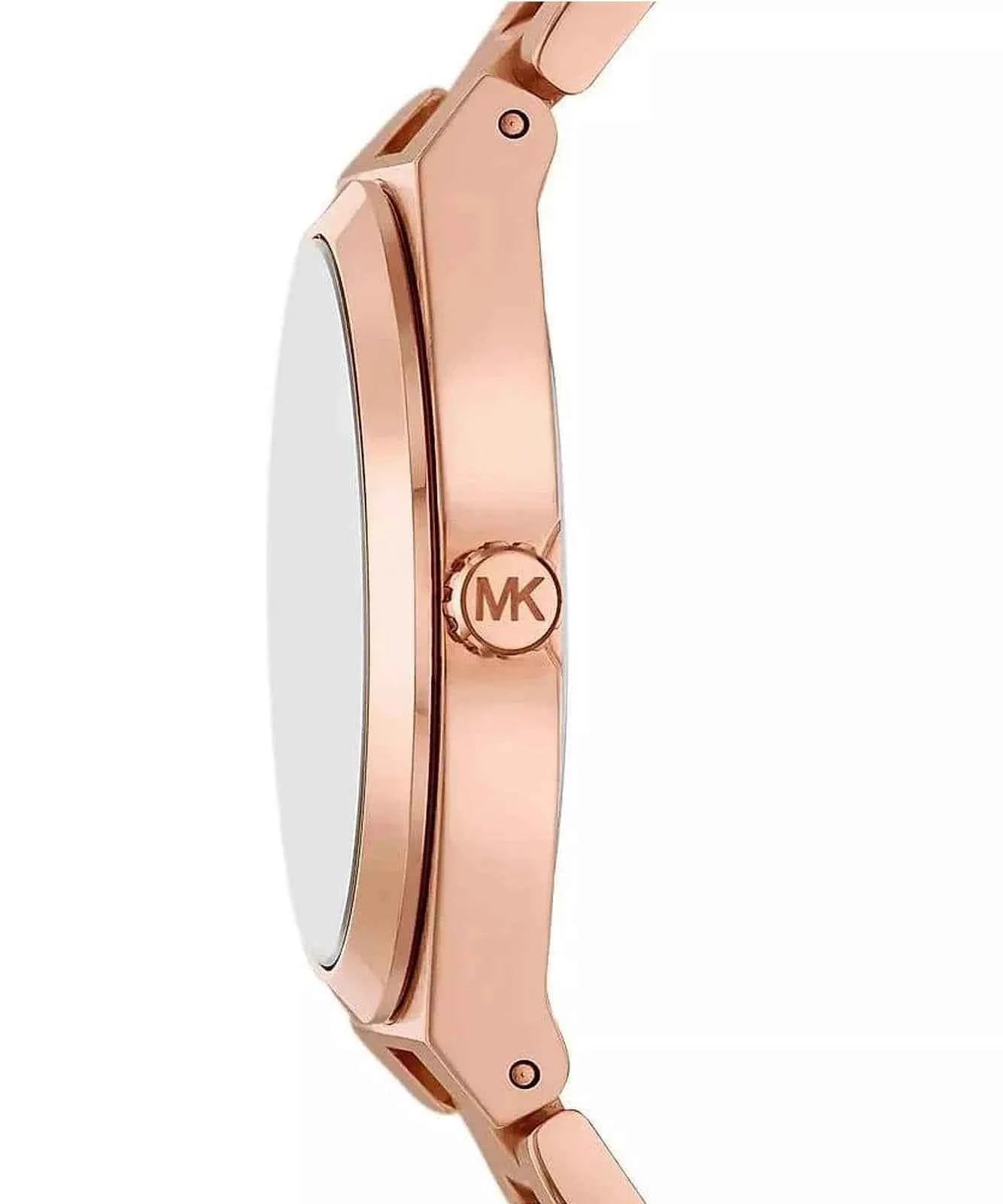 Michael Kors Lennox MK7392 Women's Black Dial Rose Gold Stainless Steel Watch