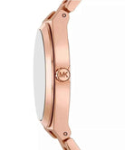 Michael Kors Lennox MK7392 Women's Black Dial Rose Gold Stainless Steel Watch
